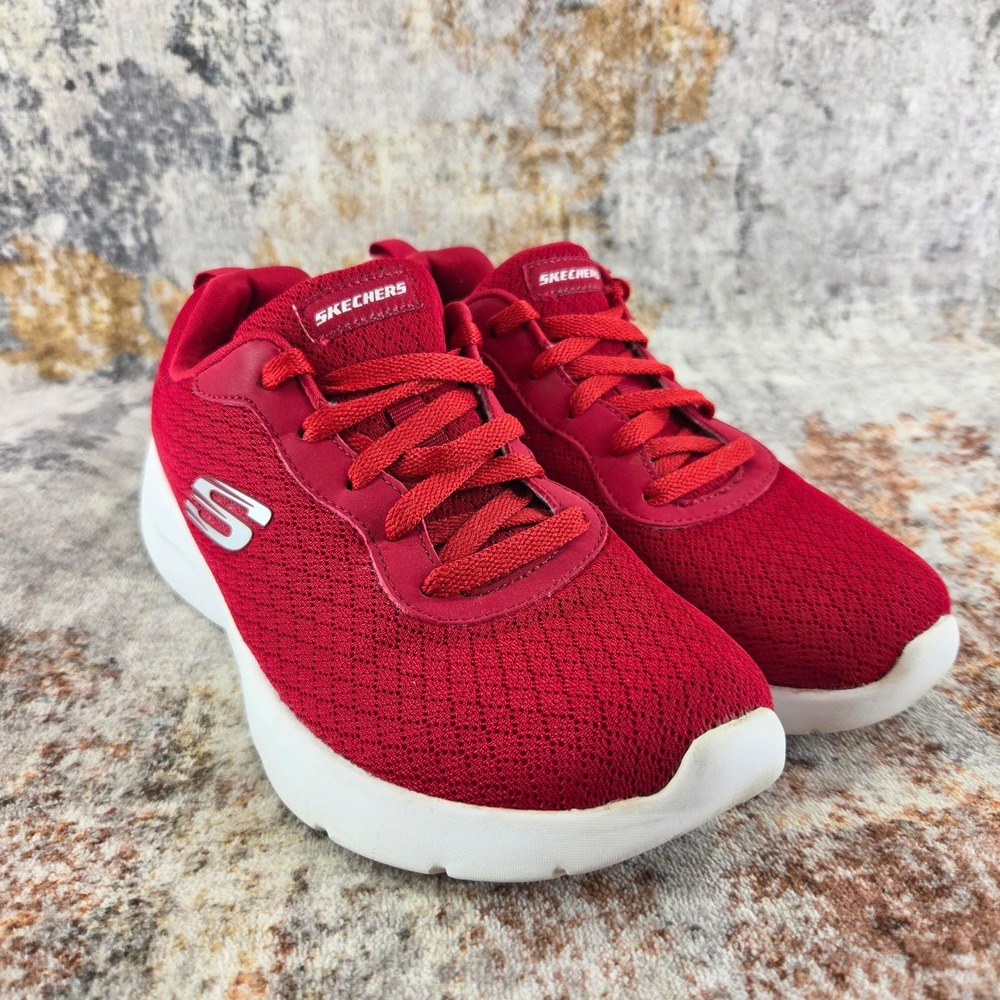 Skechers Dynamight 2.0 Running Shoes Womens 6.5 Red Mesh Trainers 12964